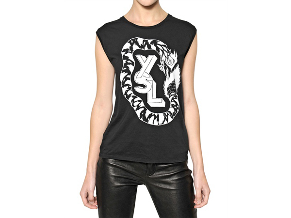 Grimes x Saint Laurent Paris T-Shirts Womens