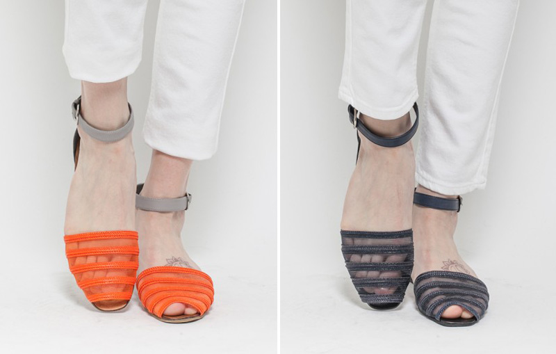 Rachel Comey Faye Orange Straw Sandals