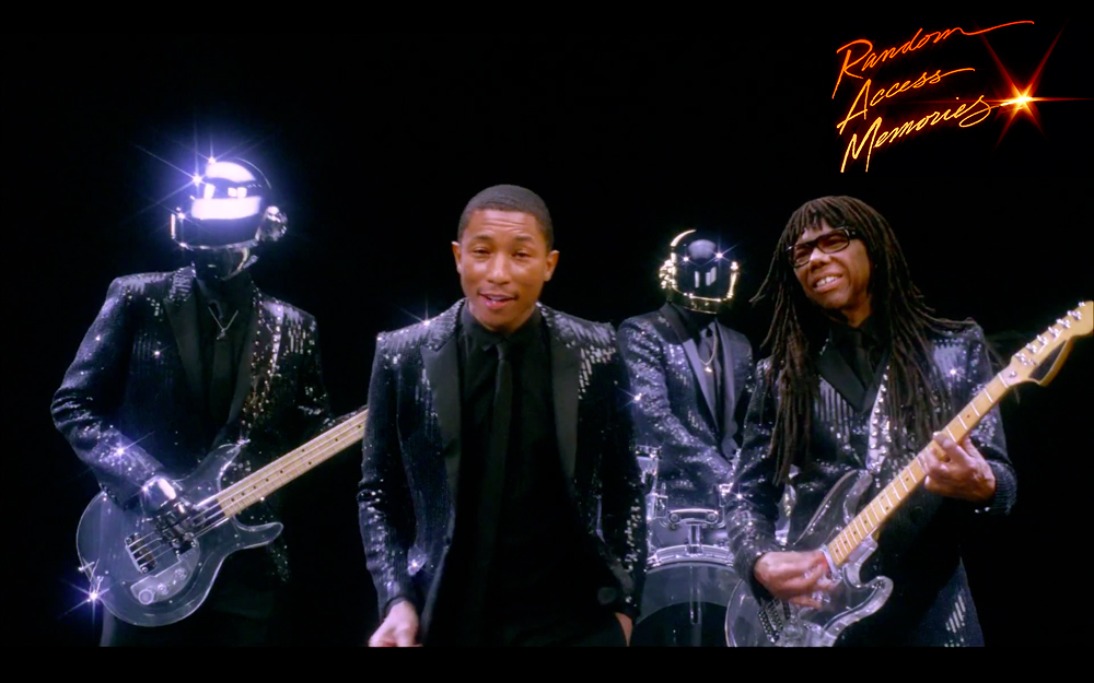 Daft Punk Pharrell Williams Nile Rodgers Get Lucky SNL