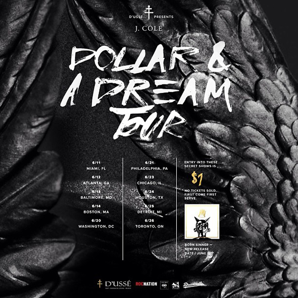 J. Cole Dollar A Dream Tour
