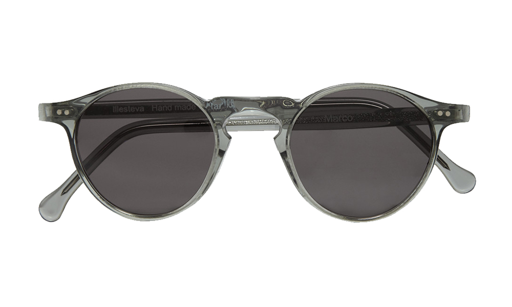 Illesteva Marco Round-Frame Sunglasses front