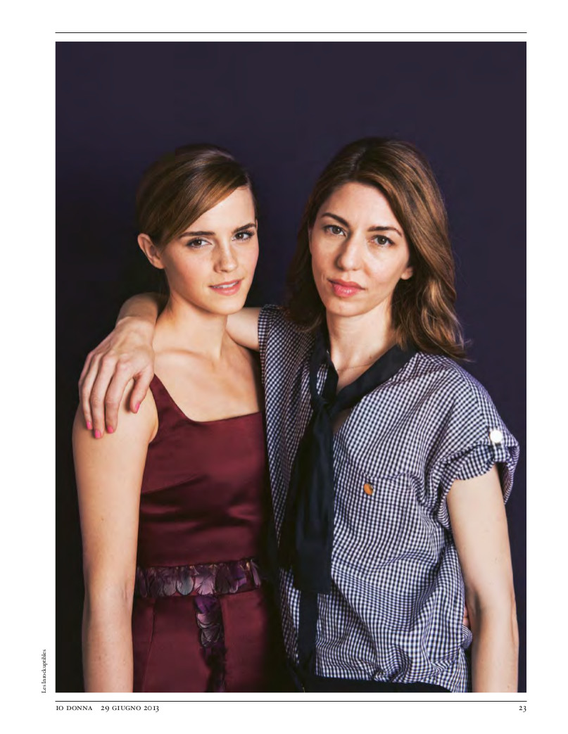 Sofia Coppola & Emma Watson for Io Donna Magazine-