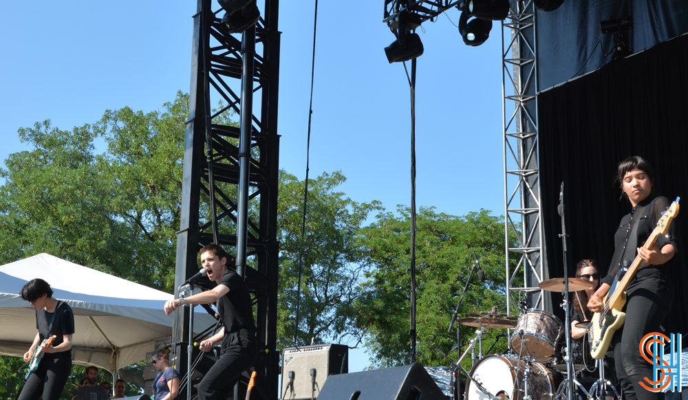 Savages at Pitchfork Music Festival 2013 - Full Band