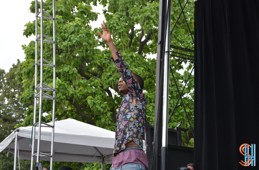 Lil B at Pitchfork Music Festival 2013 - pointing