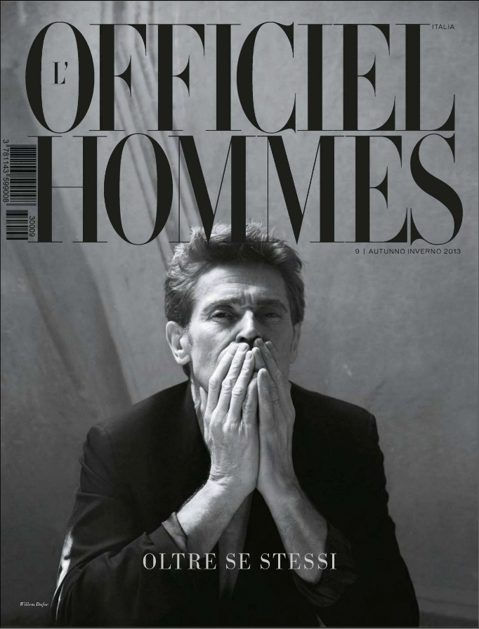 Willem Dafoe for L'Officiel Hommes Italia No.9 FW 2013