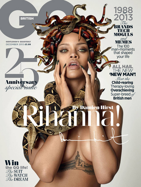 Rihanna by Damien Hirst for British GQ 25th Anniversary