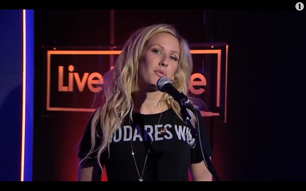 Ellie Goulding Rhythm of the Night for BBC Radio 1s Live Lounge