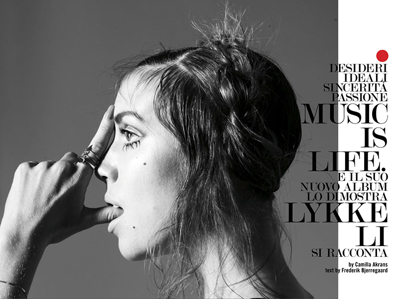 Lykke Li Vogue Italia December 2013