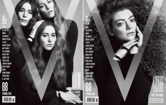 LORDE, Haim, Say Lou Lou, & BANKS for V Magazine Music Issue