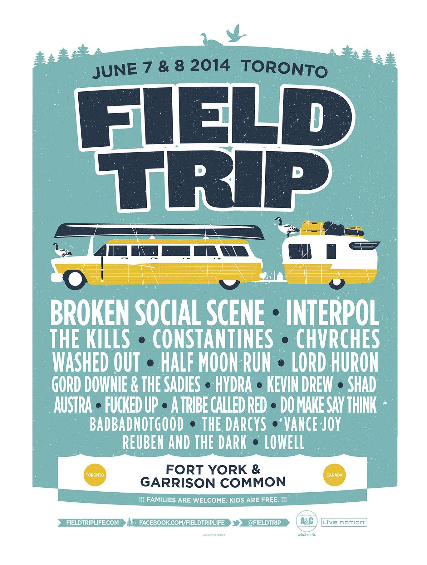 Field Trip Music & Arts Festival 2014 Line Up