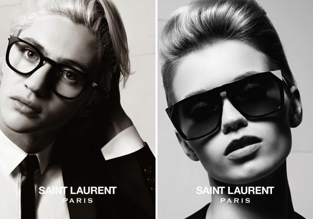 Abbey Lee Kershaw & Jeff Fribourg for Saint Laurent Paris Eyewear SS 2014-2