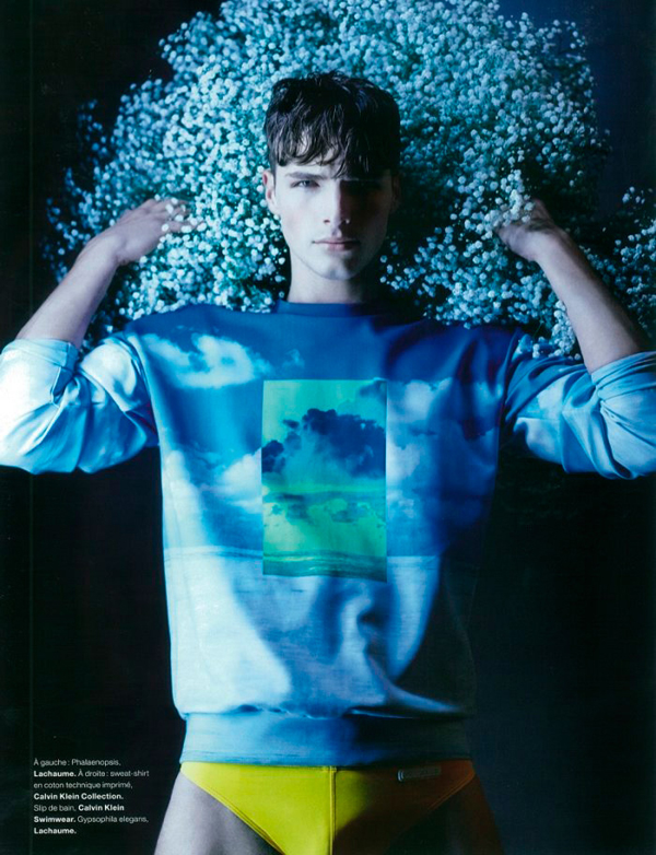 Edward Wilding Photographed by Karl Lagerfeld for Numero Homme