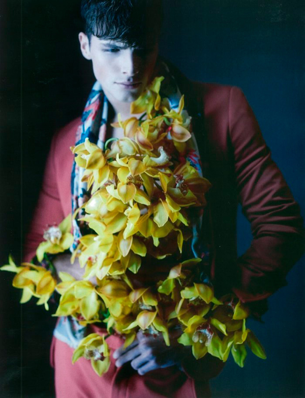 Edward Wilding Photographed by Karl Lagerfeld for Numero Homme