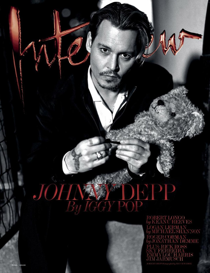 Johnny Depp for Interview Magazine April 2014