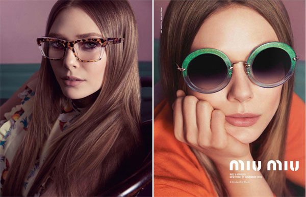 Elizabeth Olsen for Miu Miu Eyewear