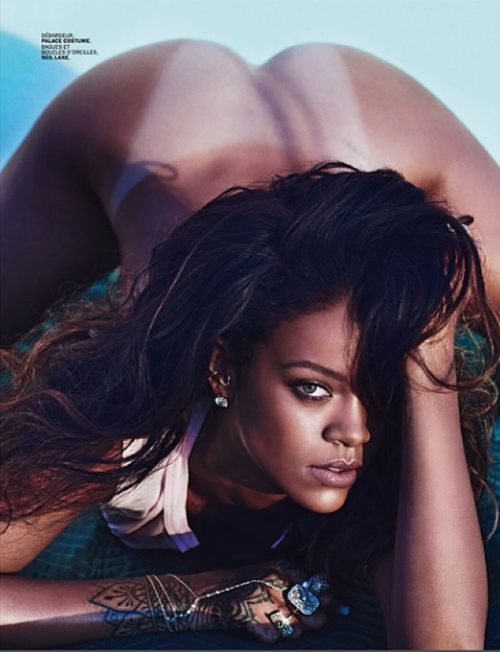 Rihanna Poses Nude for Lui Magazine