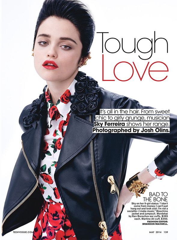 Sky Ferreira for Teen Vogue May 2014