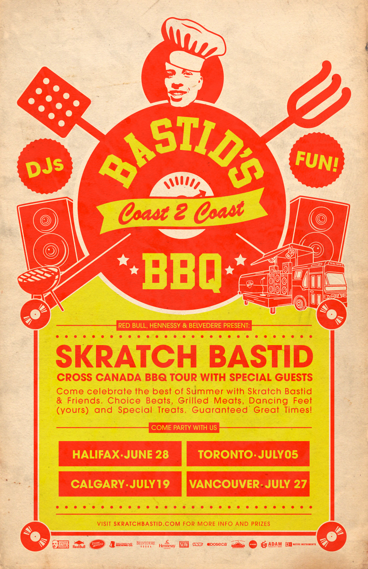Skratch Bastid Brings Bastid's BBQ 2014 Canada