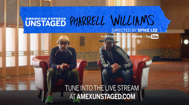 American Express UNSTAGED presents Pharrell Williams directed by Spike Lee