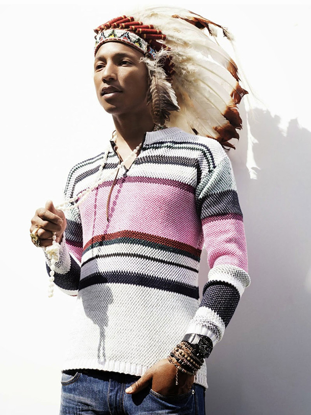 Pharrell Williams The Man Who Hears in Colour for Elle UK July 2014