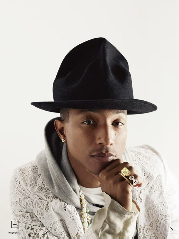 Pharrell Williams The Man Who Hears in Colour for Elle UK July 2014