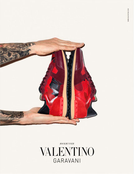 Valentino Fall Winter 2014 Sneaker Campaign by Terry Richardson