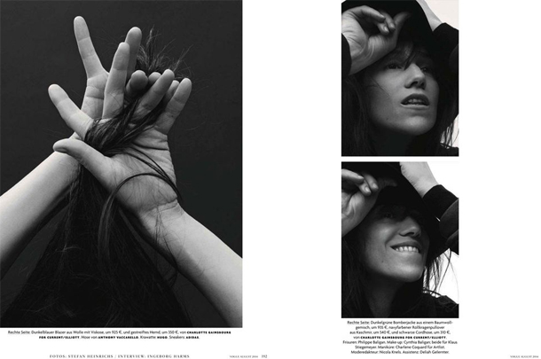 Charlotte Gainsbourg for Vogue Germany August 2014-2