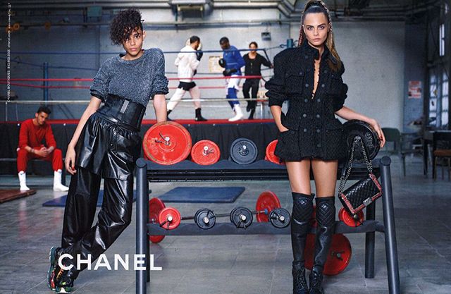Cara Delevingne & Binx Walton for Chanel Fall Winter 2014 2015