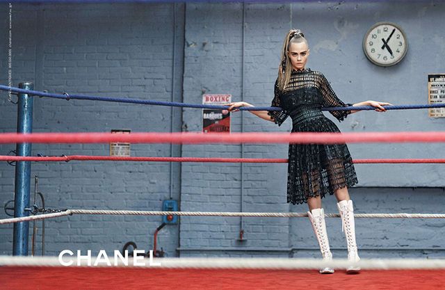 Cara Delevingne & Binx Walton for Chanel Fall Winter 2014-2015