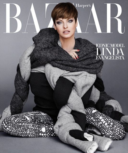 Lady Gaga, Linda Evangelista, & Penelope Cruz for Harper's Bazaar September 2014-4