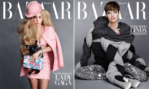 Lady Gaga, Linda Evangelista, & Penelope Cruz for Harper's Bazaar September 2014