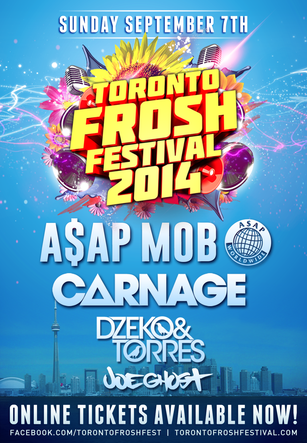 Toronto Frosh Festival 2014 ASAP Mob ASAP Rocky ASAP Ferg Carnage, Dzeko Torres Joe Ghost