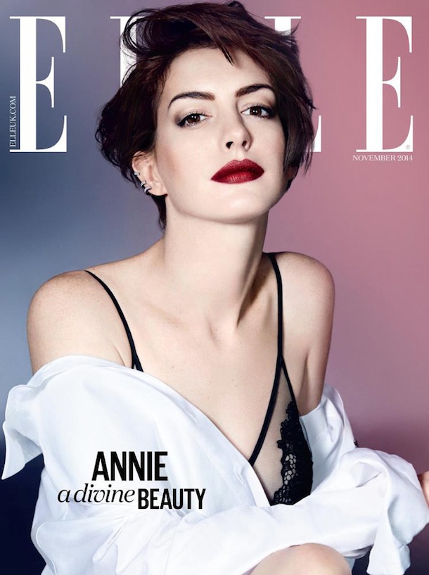 Anne Hathaway for Elle UK November 2014