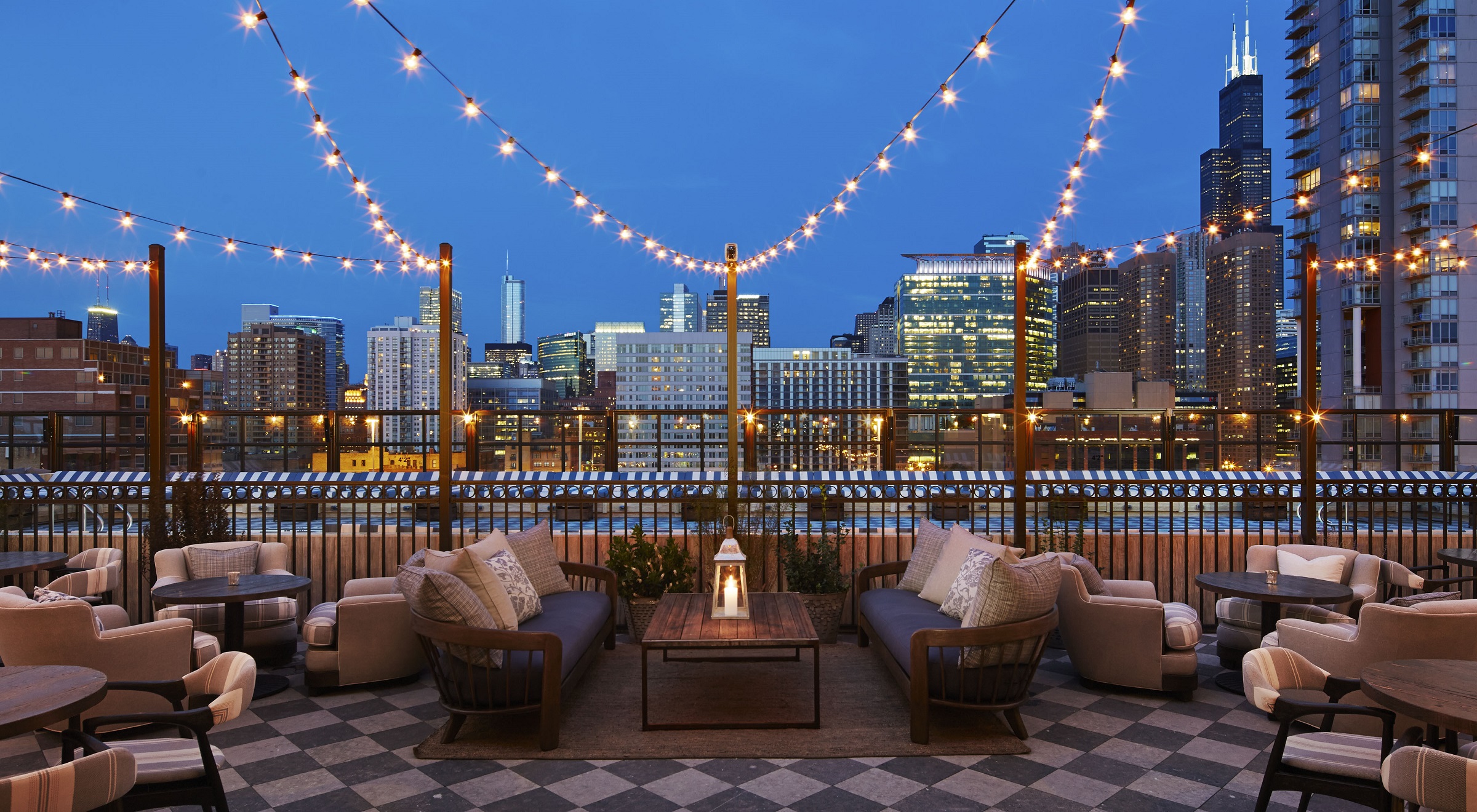 Soho House Chicago_Rooftop of Members House_photo credit is Dave Burk of Hedrich Blessing