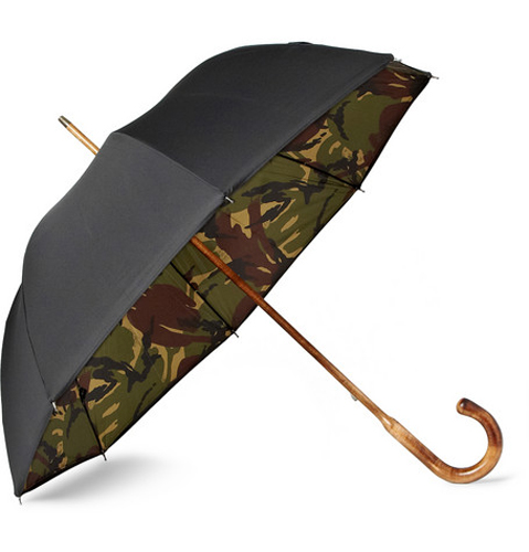 LONDON UNDERCOVER -MAPLE-HANDLED CAMOUFLAGE-LINED UMBRELLA