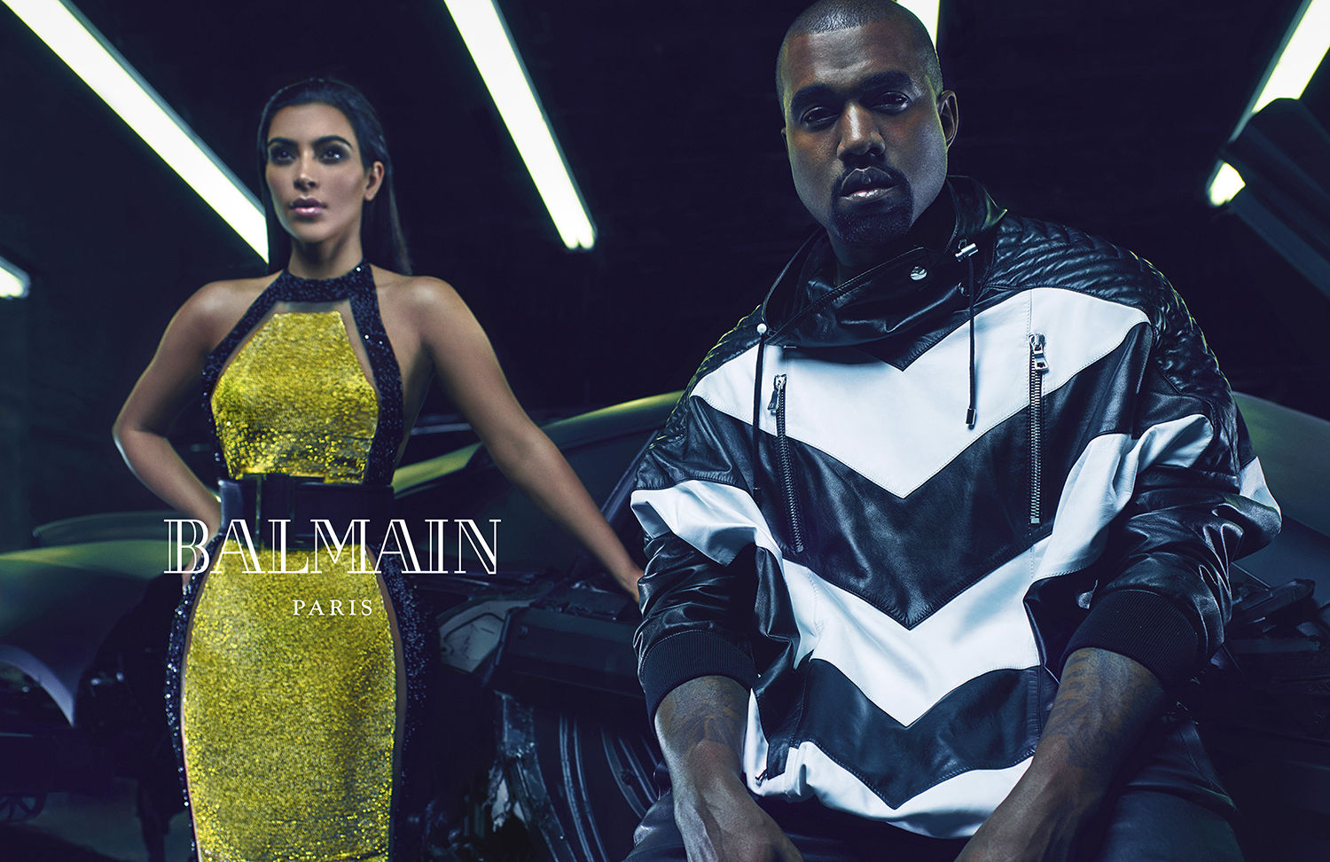 Kanye West & Kim Kardashian for Balmain Spring Summer 2015-3