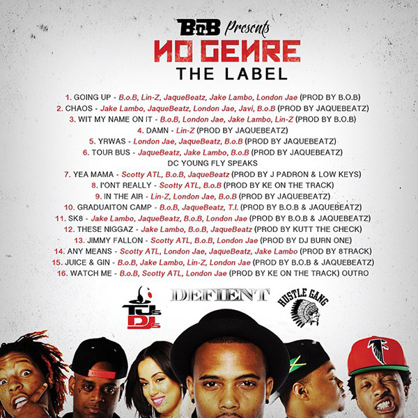 BoB No Genre The Label Mixtape back