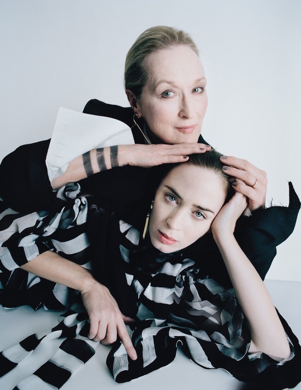 Meryl Streep and Emily Blunt W Magazine Best Performances Issue February 2015