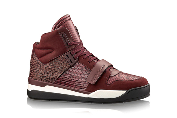 Louis Vuitton Trailblazer Sneaker Boot Red Leather