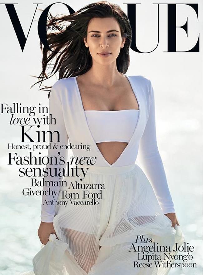 Kim Kardashian West for Vogue Australia February 2015