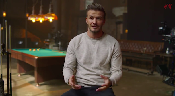 Behind the Scenes with David Beckham for H&M