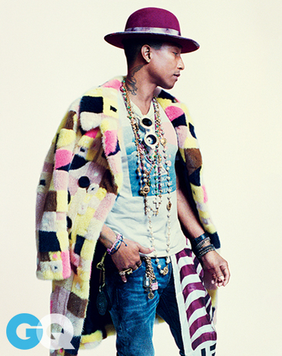 Pharrell February 2015 Cover of GQ 3