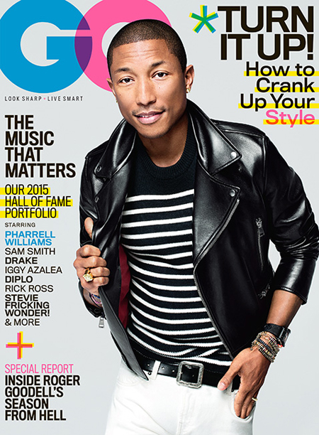 Pharrell February 2015 Cover of GQ