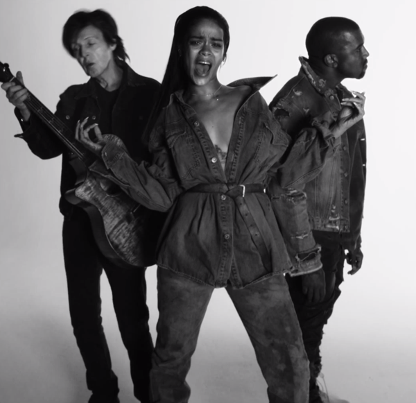 Rihanna FourFiveSeconds Kanye West Paul McCartney Video