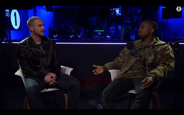 Kanye West Chats with Zane Lowe on BBC Radio 1