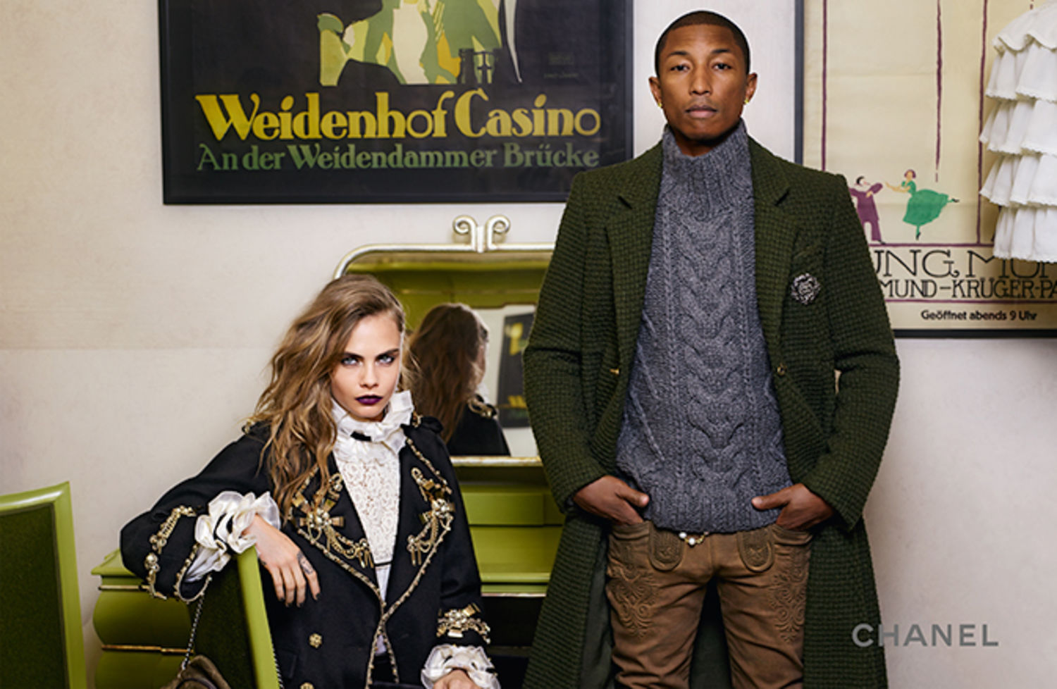 Pharrell Williams & Cara Delevinge for Chanel Pre-Fall 2015-2