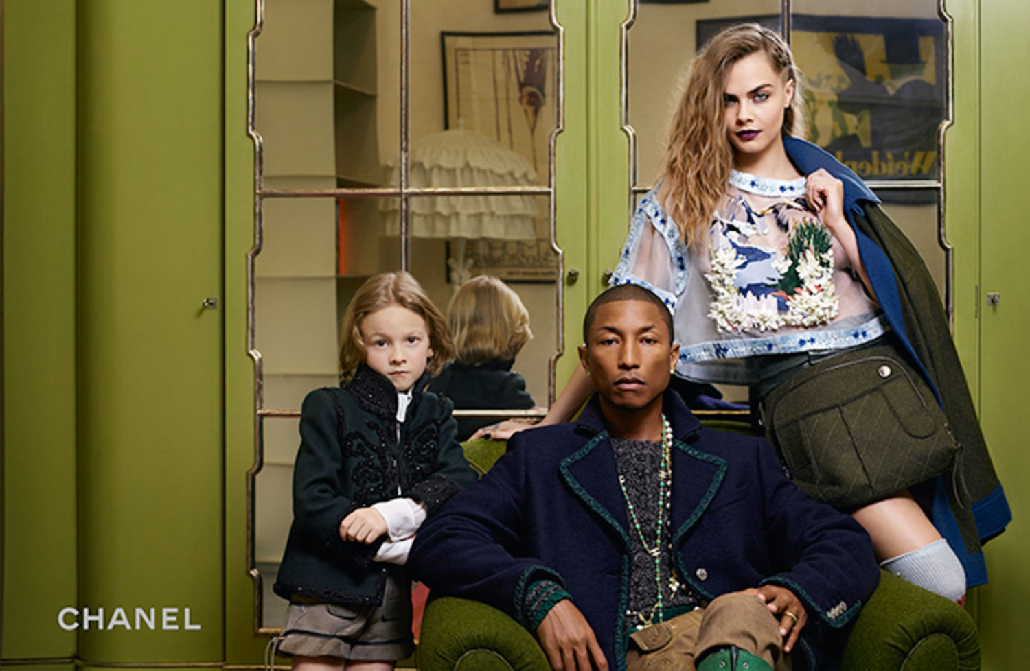Pharrell Williams & Cara Delevinge for Chanel Pre-Fall 2015-4