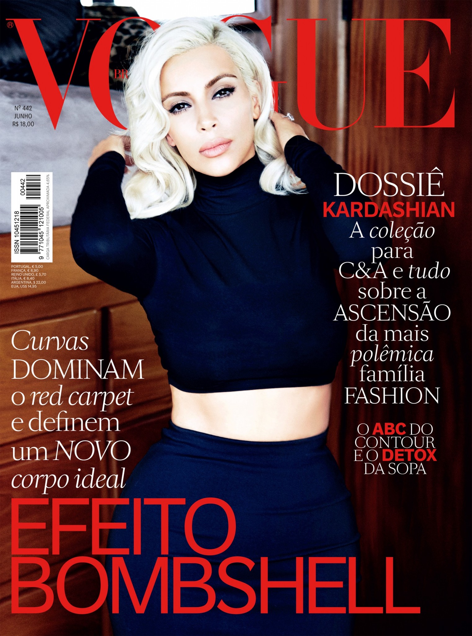 Kim Kardashian for Vogue Brazil June 2015