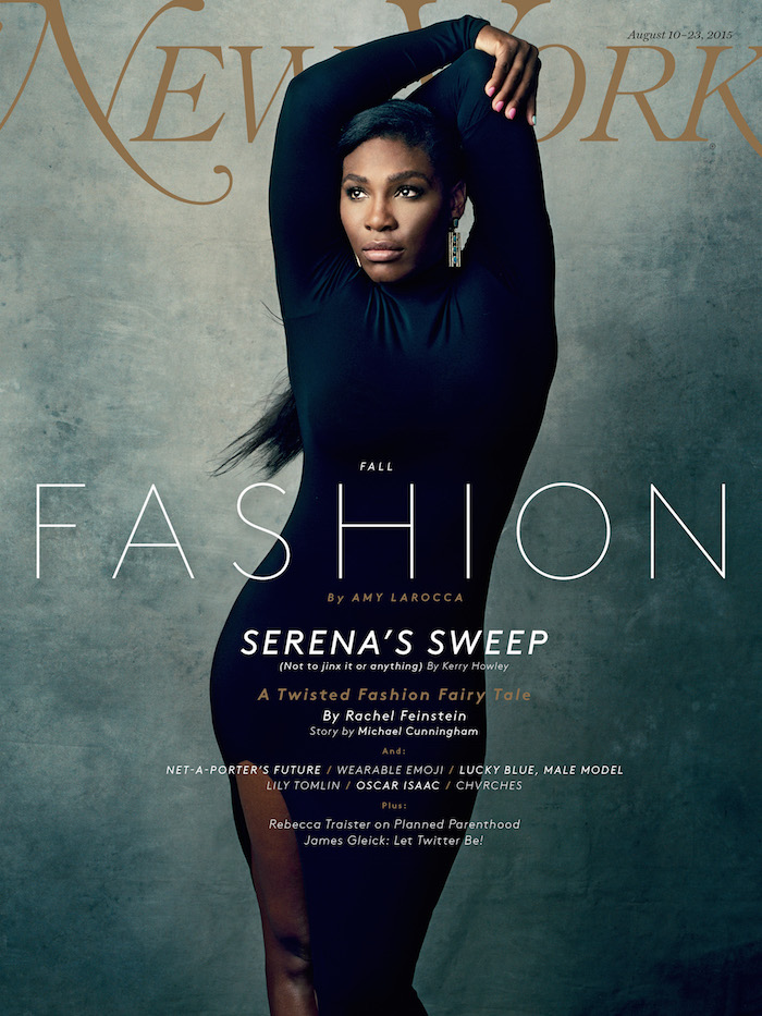Serena Williams on the cover of  New York magazine. Photo Credit: Norman Jean Roy