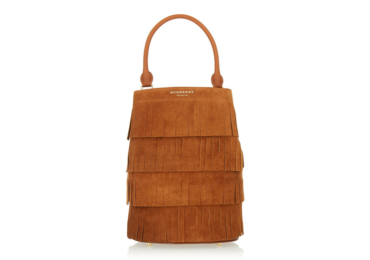 Burberry Prorsum Fringed Suede Tote, $3,505